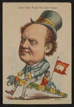 Trade cards: Card set entitled Every Man Rides His Own Hobby including P.T Barnum