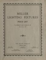 Miller lighting fixtures price list for all material listed in Catalog No. 160 effective June 1, 1927, Page 1