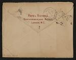 Letter: To Mr. Waldo, editor of Bridgeport Standard, from P.T. Barnum, January 29, 1890 (envelope)