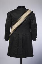 Textile: Masonic uniform jacket and accessories belonging to Charles S. Stratton, back view