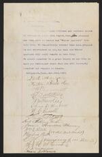 Document: Winter Quarters Petition, November 23, 1887