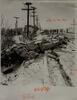 Train accident wreckage, January 17, 1974